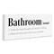 Stupell Industries Funny Bathroom Definition Canvas Wall Art Design by CAD Designs